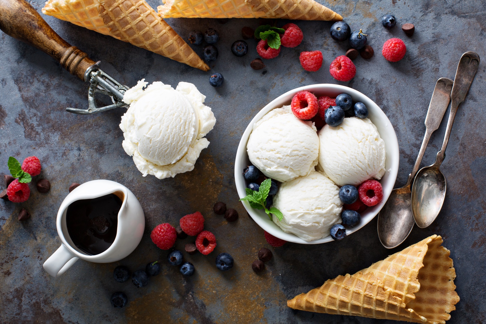 Image of ice cream and desserts
